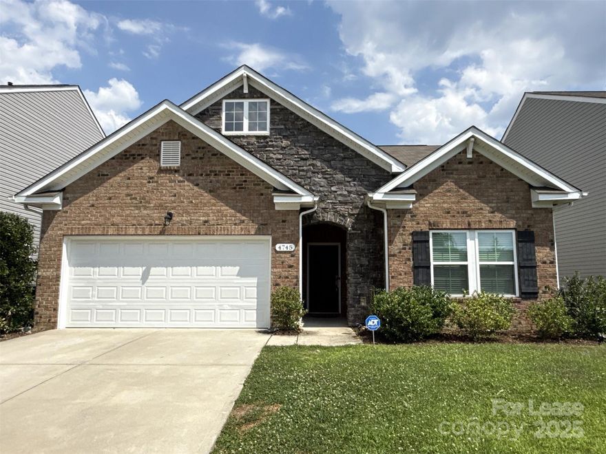 3-bedroom home in Caldwell Farms! Upon entering you will be greeted with an open floor plan with beautiful flooring and plenty of natural lighting. The kitchen is adorn with granite countertops, plenty of cabinets for storage, island for prepping and a pantry. The primary suite showcases a tray ceiling and has an en-suite bathroom with dual vanity sinks, garden tub, and walk-in shower. 2 other bedrooms are perfectly sized. Enjoy the outdoors on the patio out back! Please note Renters Insurance is required.