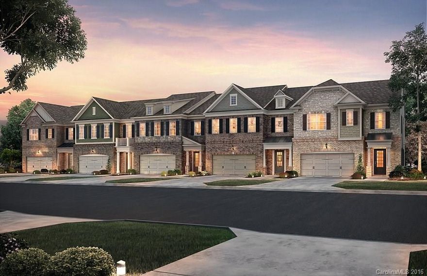 Location! Location! Location!   Come visit Ballantyne's newest luxury townhome community.  This home has a load of features! This open concept floor plan features a  huge Master Suite with a sitting area, hardwood flooring, Screen porches on both floors,etc.