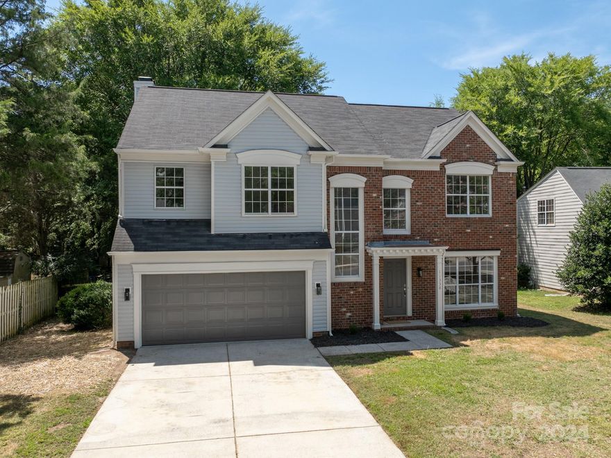 Welcome to this meticulously renovated home that blends modern upgrades with traditional charm. Two story foyer and formal living room provide grand entrance to this stunning property. Spacious layout with 4 bedrooms and 2.5 bathrooms. The gourmet kitchen boasts freshly painted cabinets, new SS appliances and new granite countertops. Family room with gas log fireplace. The luxurious primary suite offers an Ensuite bathroom with revitalized double vanity and new granite countertops, Garden Tub and separate shower.  Private office with built-in cabinets is part of the Primary suite. Enjoy the peaceful fenced-in backyard oasis, ideal for outdoor gatherings and cozy nights on the patio. Additional improvements include full Siding Replacement, new exterior trim, New HVAC unit, new landscaping, Full interior paint, New LVP Floors, New lights, door hardware and Plumbing Fixtures. This home is truly a gem that combines elegance and comfort in every detail. COME SEE IT TODAY, IT WILL NOT LAST!