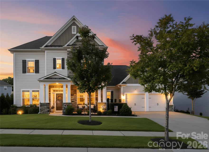 Welcome to this exceptional 4-bed, 3.5 bath perfectly positioned home on one of the most desired streets in Massey. Thoughtfully designed, for comfort and flexibility, the main level offers two spacious 1st floor bedrooms, including a luxurious primary suite with a large walk-in closet and spa-like full bath, plus an additional first-floor en-suite bedroom with a private full bath-ideal for guests or multigenerational living.  A dedicated office, half bath, great room, and dining area create a seamless and inviting main-level layout.  The chef's kitchen features an expansive island, abundant cabinetry with roll-out drawers,5 gas-burner stove, stainless steel appliances, with easy access to the drop zone and laundry room. Notice all the upgrades including 9'–11' ceilings, crown/case molding, hard surface flooring throughout, in ceiling sound system and security systems to name a few.  Upstairs, you'll find two additional bedrooms, a full bath, and a generous flex space perfect for a media room, playroom, or second office. Enjoy outdoor living on the large screened and tiled patio with additional patio space for additional entertainment area that overlooks the expansive yard complete with irrigation and storage shed.  The 3-car garage offers epoxy flooring and ample storage.  Another upgraded feature is the whole-house 16kw generator which provides a peace of mind.  Located across from a large green space perfect for outdoor activity and play as well as a community firepit. Nearby enjoy Massey's resort-style amenities, including a lazy river, Olympic-sized pool, water slide, splash zone, and a community clubhouse with gym and media room.  This home combines luxury, functionality, and an unbeatable location close to Schools, Costco, Target, plenty of grocery stores, restaurants, MUSC Medical Center and plenty of shopping.