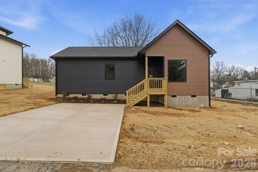 Seller to offer up to $4,498.50 toward Buyer’s closing costs with acceptable offer. 
**Up to $8,997 seller credit available when Buyer uses Seller’s preferred lender** 
Credit to be reflected on Closing Disclosure

Say hello to easy one-level living in Kannapolis! 719 Margate Ave delivers the perfect blend of smart design and modern comfort in a brand-new 3-bedroom, 2-bath home.

Step onto the covered front porch and into a bright, welcoming living room that flows effortlessly into the dining area and kitchen - ideal for hosting friends, game nights, or cozy evenings at home! The kitchen features bar seating, great prep space, and a walk-in pantry that keeps everything organized and within reach.

The thoughtfully designed split-bedroom layout offers privacy where it matters most. The primary suite is tucked away with its own private bath, while two additional bedrooms share a full hall bath, perfect for guests, a home office, or flex space. A central hallway, linen storage, and stacked laundry area maximize functionality without wasting space.

Enjoy outdoor living with both front and rear covered porch areas that give you options for morning coffee or winding down in the evening.