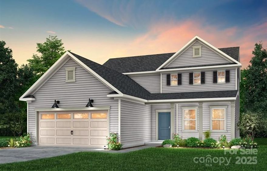 Amazing savings on this completed quick move-in home in master-planned community located minutes away from the Rivergate Shopping Center, Carolina Premium Outlets, McDowell Nature Preserve, and Lake Wylie, and in close proximity to the Charlotte Douglas International Airport!  This Hartwell is a 3-bed, 2.5-bath two-story home featuring a private study, open-concept kitchen-living area featuring an island and gas fireplace, and first-floor owner's suite and laundry room.  Upstairs are two more bedrooms, a full bathroom, and a huge loft.  This home also features a backyard covered patio.  We are offering a financing incentive with use of our preferred lender.  HOA fees includes High-Speed Internet and TV service.