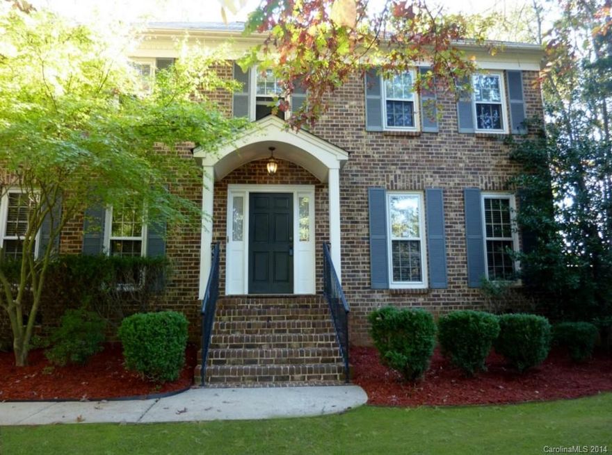 Gorgeous 2-sty brick w/upgrades galore! State of the art KT w/granite countertops &SS appls. Incredible secluded backyard fetures a deck, oversized stone patio w/curved wall, built-in fireplace & covered gazebo w/built-in grill, granite cooking area & sink. Office has mahogany built-ins & large desk to remain. The upstairs bonus is a perfect gym space or fun playroom area. Don't miss extra garage w/workshop, bonus room & bath!