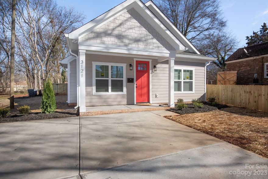 Beautiful new construction home in Grier Heights! 5 minute walk to Diners, Mint Museum, Briar Creek Greenway, and close to Elizabeth, Cotswold, Meyer's Park, Eastover & Plaza Midwood. The spacious kitchen features a side by side fridge, microwave, dishwasher and a pot filler over a slide-in gas range, solid wood cabinets with soft close doors and drawers as well as 42" upper cabinets. The spacious primary bedroom is complete with a spacious custom built in closet and large bathroom complete with soaking tub, walk-in shower, and separate water closet. Step out on the rear patio to enjoy a seemingly endless yard which is very rare these days! Builder offers 1 year warranty.