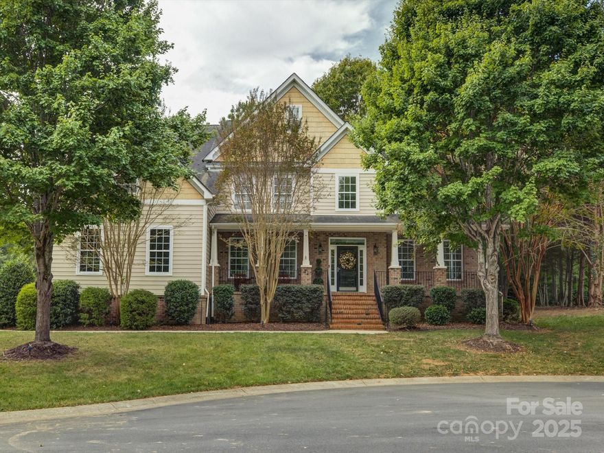 Welcome to this stunning 3-story home in the highly sought-after Quillen community of Waxhaw, offering nearly 4,800 square feet of beautifully designed living space on a premium corner lot. With 5 bedrooms and 4.5 baths, this property combines spacious luxury with everyday functionality.  Step inside to find gorgeous hardwood floors throughout the main level and updated engineered hardwoods upstairs, with newer carpet in all bedrooms. The open-concept floor plan is filled with natural light, highlighted by vaulted skylight ceilings in the family room and a cozy gas fireplace—perfect for gatherings and relaxation. The chef’s kitchen seamlessly connects to a butler’s pantry featuring a wet bar sink and beverage fridge, ideal for entertaining.  You'll love the convenience of a main floor laundry room that doubles as a drop zone AND has a utility sink.  A formal dining room and dedicated home office with French doors add versatility and elegance to the main level.  Upstairs, you’ll find spacious bedrooms, including a Jack-and-Jill suite & a private ensuite bedroom.  The third floor provides a complete living retreat—featuring a full bedroom, bath, and bonus room—perfect for older kids, guests, or a private flex space.  Additional highlights include a three-car garage, tankless water heater, abundant storage, and a thoughtfully designed layout that makes this home as functional as it is beautiful. Enjoy the best of Waxhaw living in a peaceful, established neighborhood close to top-rated schools, shopping, and dining.