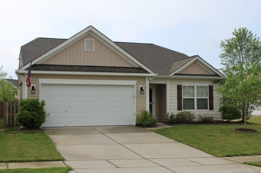 Fabulous open ranch w/ vaulted ceiling & great upgrades. Oversized patio (gazebo stays), fenced yard & storage bldg. Fresh neutral paint & wood floors through foyer/kit/DR areas. Garage w/ utility door, surround sound & wall mount for TV. On-Q for ease of technical connection. Kitchen w/ 42" espresso cabinets (lots of them); stainless appliances; raised bar.  Master w/ vaulted ceiling & walk-in closet. Sep tub/shower in MBA & raised vanities. Roof '14.  Community pool with lifeguard.