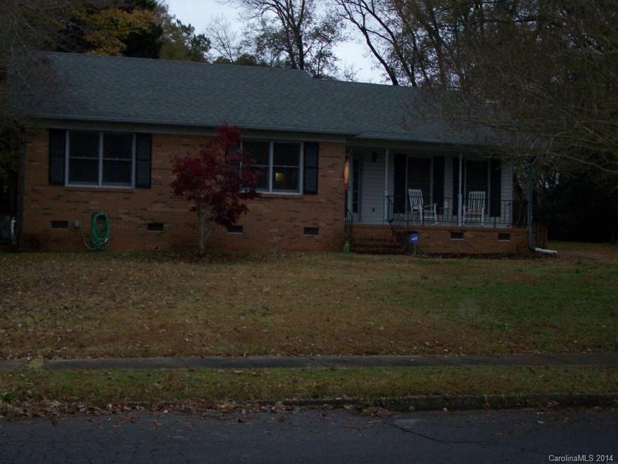 Back On the MARKET!!This is a Beautiful Brick home with a rocking chair front porch.  This home offers hardwoods, nice big bedrooms, 2 full baths.  Fire pit to sit around on the cool nights, storage shed, fenced in back yard.  You will not be disappointed in this well maintained home.  Make your appoint to see this home today