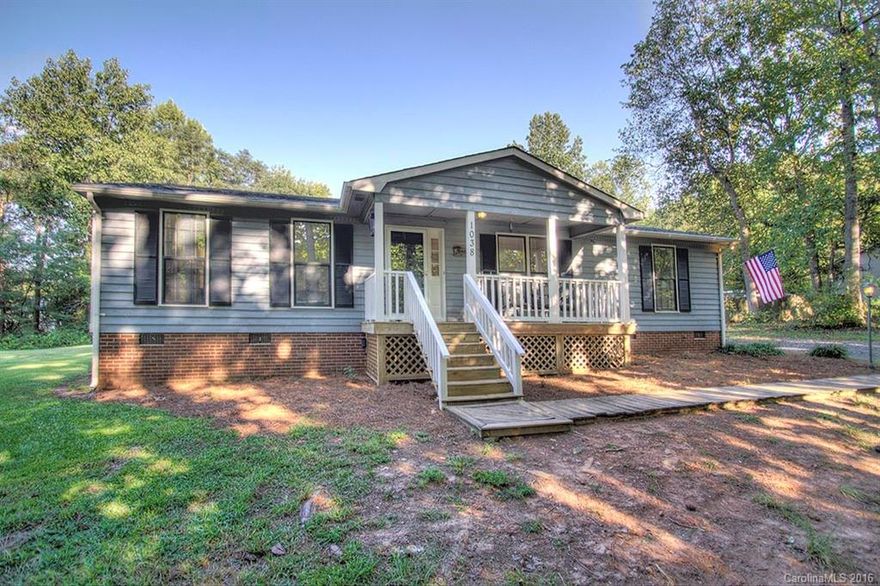 Well maintained ranch home on .75 acre with NO HOA!!!! Privacy abounds as you enjoy the property from back deck or rocking chair front porch. Home boasts granite, stainless appliances (all kitchen appliances convey). Large great room is open to dining area. Chair rail throughout both rooms provides nice finishing touch.  Bedrooms are good sized, especially the master w/ private bath. Roof '10; Trane HVAC '14. Desirable Clover schools w/ easy access to Lake Wylie, I85, Rock Hill and Charlotte.