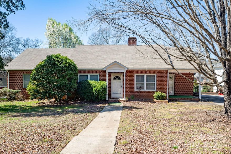 Incredible location with large home ready for renovation in prime Old Davidson location in very close proximity to Main Street shops, eateries and Davidson College. Property has main house with 5 bedrooms, enormous garage on lower level and walk up unfinished second level. Secondary structure was used as a workshop, has a half bath, electricity and another garage bay. Lot is .56 acres and is sub-dividable. See the Town of Davidson Planning Ordinance.