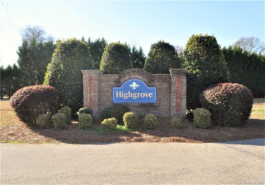 Build your dream home on this desirable cul-de-sac lot at Highgrove Estates! Only minutes from I-85, I-485 and Charlotte Douglas International Airport. Only County taxes are required on this spacious lot that boasts just over 1 acre. Call today for details!