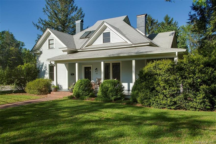 Enjoy in-town living on Maple Street in this historic farmhouse, renovated and expanded to suit today's lifestyle.  Features include stainless appliances such as Thermador dual fuel range and hood, custom island with honed granite top, central vacuum, and upstairs family room and office area.  Greet friends and neighbors on the large front and side porch, or retreat to the private rear patio.  Located a short walk from the library, farmer's market, and downtown restaurants and  shopping.