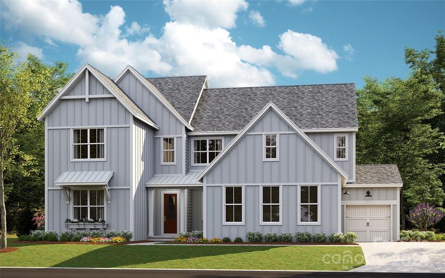 Classica Homes at Stephens Farm! Discover the Napa Farm House plan with an open layout and luxury finishes. The main floor features a spacious Owner's Suite and an additional Guest Suite. The vaulted Great Room and Dining Area feature stacking glass doors that open to an expansive Covered Outdoor Living space. The large Kitchen overlooks the Outdoor Covered Living Area and includes a gas range and walk-in Pantry. The Owner's Bath offers a spa-like experience with designer tile, a large shower, and a freestanding tub. Hardwoods adorn most of the home. Upstairs, you'll find a enlarged Bonus Room, two more bedrooms, a second-floor laundry, two full baths, a tech space, and walk-in storage.  Explore the possibilities with Classica Homes and create your dream home today!