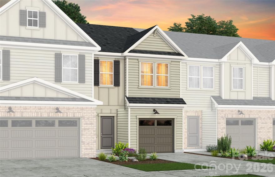 Homesite #22 - READY for JULY!! Discover the charm of Mallard Park offering 268 new construction 2-story townhomes in desirable North Charlotte area.  The community is conveniently located next to Mallard Creek Park with quick access to major roadways, shopping, dining, recreation, and entertainment.  Within the community, enjoy a connected, low maintenance lifestyle with resort style pool and cabana, a kids playground and a dedicated dog park. HOA dues include lawn maintenance and a special Spectrum 1 gig Wi-fi package.  

The Landis Floor Plan offers an open layout, spacious gathering room, loft, and elegant owner’s suite, this plan embodies comfortable townhome living.  Home features stainless steel whirlpool appliances, 42" cabinets, Low Voltage and Electrical Packages, and more.  Backs up to nature area with no backyard neighbors!

Take advantage of exclusive financing incentives with our preferred lender.  Photos shown are for representation purposes only.