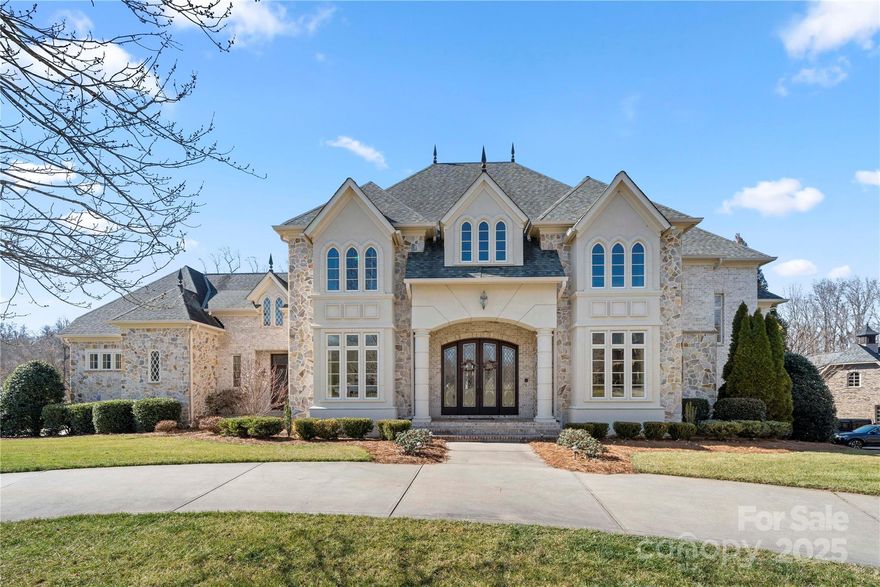 This property situated on 2.4 acres in a cul de sac w/a 3 car garage is a must see. Enter & be met w/Brazilian Cherry hardwood floors. The kitchen comes equipped w/s/s appliances including a 6 burner Wolf gas range (2024), granite counters, built in refrigerator, breakfast area & island w/additional storage & seating. Kitchen opens into the family room w/gas fireplace & coffered ceiling. Continue & find the 1st of TWO primary beds on the MAIN LEVEL which has a walk in closet & ensuite w/soaker tub, walk in tiled shower & double vanity. Dining room, sitting room & 2 half baths complete the main level. Continue to the upper level to find a bonus room & 4 additional ensuite bedrooms including a second PRIMARY SUITE. The finished basement has an ensuite bedroom, rec room w/pool table, custom theater, a second kitchen & additional storage rooms! Walk out to the covered patio area  & access to the salt water pool/spa & in ground trampoline. Come experience all this property has to offer!