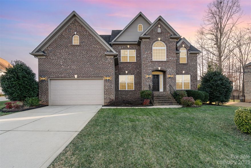 Welcome to your gorgeous home located in Mill Creek Falls featuring an oversized fenced backyard accented with a large deck & trellis! As you enter, your bright LR greets you on the right that flows freely into your large DR with tray ceiling, shadow-box & chair moldings. To your left you will find your office/den equipped w/french doors & plenty of light. Beautiful hardwood floors, huge family room with gas fireplace, lovely gourmet kitchen with Stainless Steel appliances, granite counters, loads of cabinets & counter space, breakfast bar & kitchen noon, finish the 1st fl.  Upstairs presents your grand primary bedroom, that comes complete with tray ceiling, & a 12x18 walk-in custom closet! Primary bathroom suite offers soaking tub, large shower & dual vanities. Nice-sized secondary bedrooms, laundry room & a 213sf walk-in attic! Two car garage, sprinkler system & mature landscaping finishes your home.  Pool, clubhouse, playground, pond, tennis courts, walking trails & great schools!