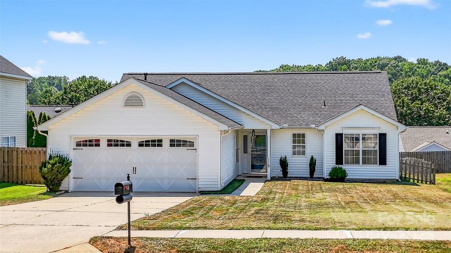 Charming 3-bedroom, 2-bath ranch in a highly desirable location! This move-in ready home features vaulted ceilings, an updated kitchen with modern finishes, fresh interior paint, a brand-new roof (2024), new deck (2023), and new water heater (2022). Enjoy one-level living with a functional layout and great natural light. Step outside to relax or entertain on the spacious deck. Located in a welcoming community with access to a neighborhood pool—perfect for summer fun! Convenient to shopping, dining, and major highways. Don’t miss this opportunity!