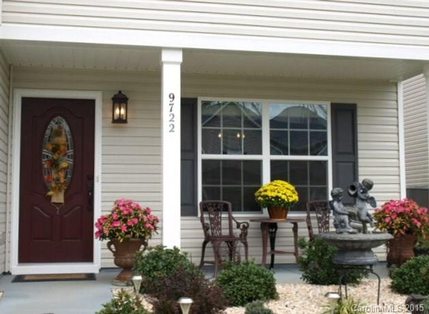 Barely lived in, like new & move in ready, desirable lot with partial vinyl fenced yard that backs to woods for added privacy, extensive TREX deck for outdoor living & entertaining, hot tub included, spacious Great Room with gas FP, Kitchen has tons of cabinets, large island and pantry, formal DR/Flex space, large secondary BRS & loft/bonus area up, master suite includes walk in closet, bath w/dual sinks, shower and garden tub, Fantastic storage, located minutes to schools, shopping and airport