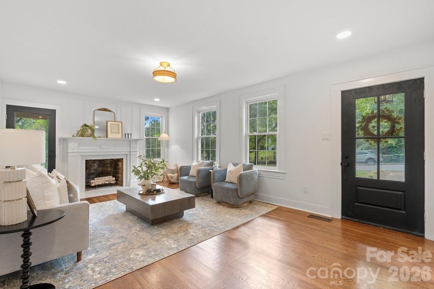 Classic brick beauty in the heart of Oakwood—fully renovated, move-in ready, and walkable to S.A.L.T. and downtown Hickory. This timeless two-story home with a finished basement offers 5 bedrooms and 4 full baths, delivering rare space and flexibility in one of Hickory’s most sought-after neighborhoods.

The main level features hardwood floors, tall ceilings, and abundant natural light, flowing into an updated kitchen with quartz countertops, marble backsplash, modern fixtures, generous storage, and a chef-inspired induction range—perfect for everyday living and entertaining. A main-level bedroom and full bath create an ideal guest suite, home office, or multi-generational setup.

Upstairs, the spacious primary suite is joined by two additional bedrooms and updated baths. The finished basement adds a second living area, bedroom, full bath, and walk-out access—ideal for teens, in-laws, or extended stays. Situated on a corner lot with covered parking, a one-car garage, side porch, and mature trees, this home is minutes from Oakwood Elementary, LR University, Frye Regional, parks, shopping, and dining.