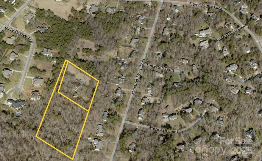 Very unique-amazing NO HOA opportunity to own, build, or live on larger private lots in Mint Hill minutes from 485 and Downtown! Bring all investors and builders! The Listing price includes both parcels for a total of 6.34 acres! This property is being sold together with the adjoining parcel at PIN 197-171-14 (Home at 7922 Silver Maple Ln). Both properties have deeded driveway access from the interior of the Ashe Plantation and Pleasant Valley neighborhoods and runs past the home at 7922 Silver Maple. Driveway is owner maintained, with no formal maintenance agreement in place as it serves only access to these properties. A soil report was completed prior to listing confirming suitability for septic etc and is attached to the listing. The 4.34 acre lot has a creek that winds through the South end of it. Mecklenburg County owns the 140 acres that back up to this lot across on the other side of the creek, designated as Fairview Rd Park currently. Parcel at 7922 (Manufactured home) has working well and septic, air and heat. Home has not been updated recently other than new LVP flooring and a new roof added this year. It's a 1984 Model-3 bed 2 bath Doublewide with a cottage built behind it that consists of only one bedroom, a living room and a screened in front porch with a deck. There is also a large garage/workshop area behind the home as well. The home and property are owner occupied, DO NOT walk/drive up the driveway without an approved showing request.