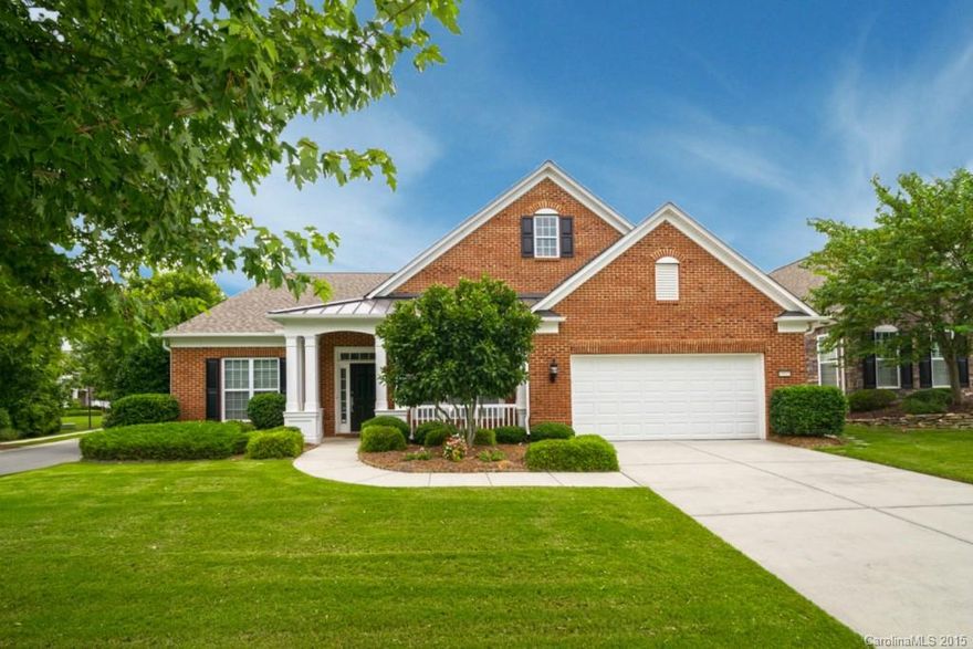 3 Bedroom/3.5 Bath Morningside Lane with Sunroom and Paver Patio! Foyers opens up to Office and Formal Dining Room with Mini Bar. Gourmet Kitchen features Stainless Steel Appliances, Granite Countertops, Tile Backsplash, Maple Raised Panel Cabinetry, and Island. Great Room is highlighted by Gas Fireplace with Granite Surround and Built-In Cabinetry. Extensive Shelving in Pantry. Laundry Room has Sink and Cabinetry. Amenities Galore in this 55+ Active Adult Community!