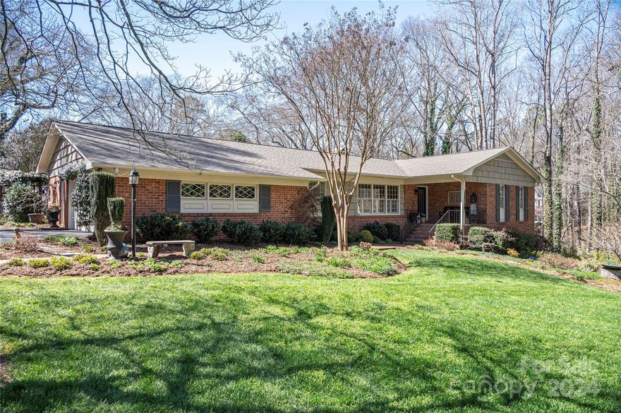 Prime Downtown Living! Spacious brick ranch with basement offering flex spaces for multi generational living or work from home setup. There are multiple living spaces with a cozy den with fireplace and direct access to the screened in porch; large formal living room and basement flex room. One bedroom/flex space is located on the opposite end of the house from the primary spaces and bedrooms with a private entrance and full bath. The exterior offers a wide variety of plantings, creek, a spacious deck with gas hookup for a grill and a storage building that could also be a garden shed. This home is located in the heart of Downtown Lincolnton offering many varieties of lifestyles. Walking distance to S. Ray Lowder Elementary School and First Baptist Church of Lincolnton. Walkable to all Downtown Lincolnton has to offer including shopping, dining, breweries, festivals and more. Lincolnton is golf cart friendly and offers casual/social experiences.