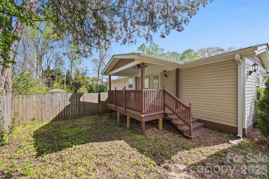 Renovated manufactured single-wide in the Charlotte area!! Don't miss out on this sleek 2 bed 1 bath home, with laminated wood throughout, kitchen with stainless steel appliances, dining area, and 2 spacious bedrooms. The fenced backyard offers great opportunities for celebrations under great weather. This property comes fully furnished!!