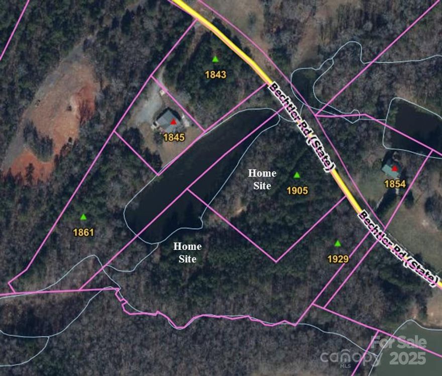 Very nice 5.68 acre parcel on a 2.25 acre spring fed pond.  Located in York County just two miles from I-77 the 
Mount Holly Rd ( Hwy. 901 exit #73).  Nice level homesite on a slightly elevated knoll, beautiful view of pond and sunset views.  Pond is shared with a total of five parcel owners including this parcel.