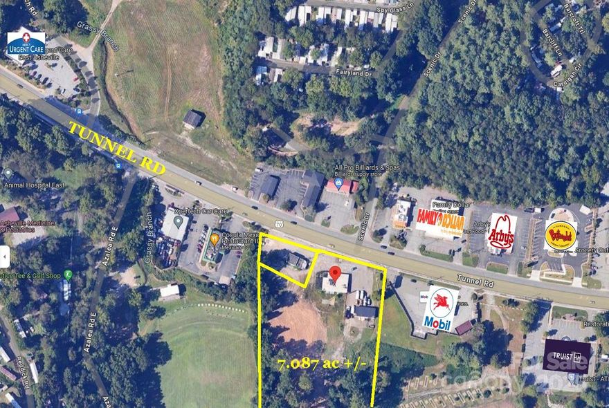 NEW IMPROVED PRICE!  Great development location close to the VA Hospital, Ingles and I-40 with approximately 7.087/ac.  This property is surrounded by hotels, multiple fast food restaurants, gas stations and close to the Blue Ridge Parkway on/off ramp.