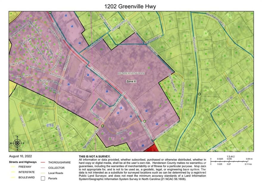 6.76 acres ideal for retail, multi-family or mixed use development.  Great location between Hendersonville CBD and Flat Rock.