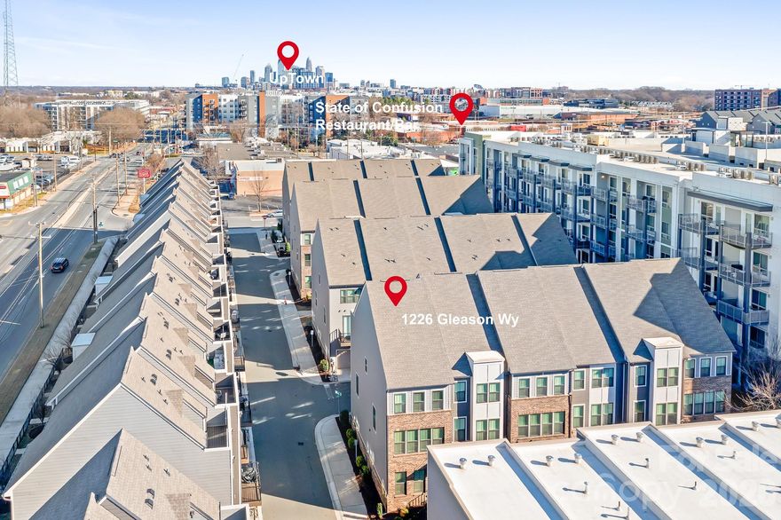 SELLERS WILL ENTERTAIN OFFERS BETWEEN $480,000 – $500,000 OR ABOVE.

Welcome to this rare end-unit townhome offering the perfect blend of location, privacy, and flexibility—tucked away from the main road in the heart of LoSo.

Step inside to a welcoming first-floor entry featuring the ideal drop zone and a versatile space perfect for a home office, guest suite, or workout room—designed to adapt to your lifestyle.

Upstairs, enjoy a light-filled main living area that’s perfect for entertaining or unwinding, with easy access to the deck for cookouts and relaxed evenings. The upper levels provide comfortable and private retreats, including a serene primary suite, an additional bedroom, and a spacious loft or fourth bedroom with its own oversized terrace—ideal for morning coffee, sunset views, or peaceful outdoor living.

All of this in an unbeatable location, just minutes from South End, Uptown, top dining, and entertainment—while still enjoying the privacy of a quiet setting and the flexibility today’s buyers crave.