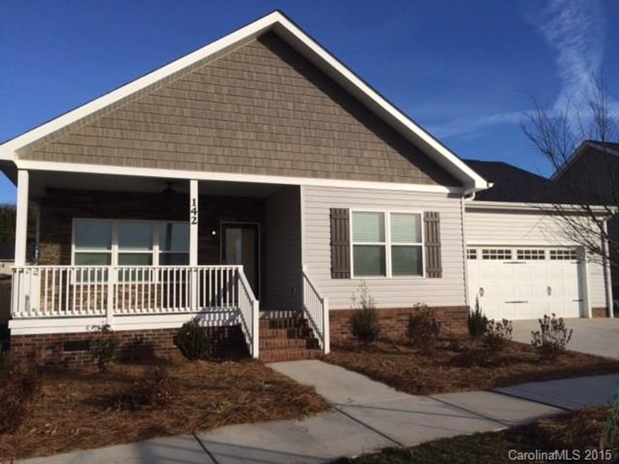 Nearing completion, this smart and stunning home features large front porch accented by stone, Open floor plan with upgraded cabinets and Tile flooring in Kitchen, baths and master shower.  Tile backsplash. Crown molding in Great room, dining and hall.  Large master that opens to nice deck.  Also accessible from back hall.  Shadow box fencing around yard. Projected to be finished in Jan, 2015. Great neighborhood and schools. Locust is a Golf Cart town w/lots happening here.