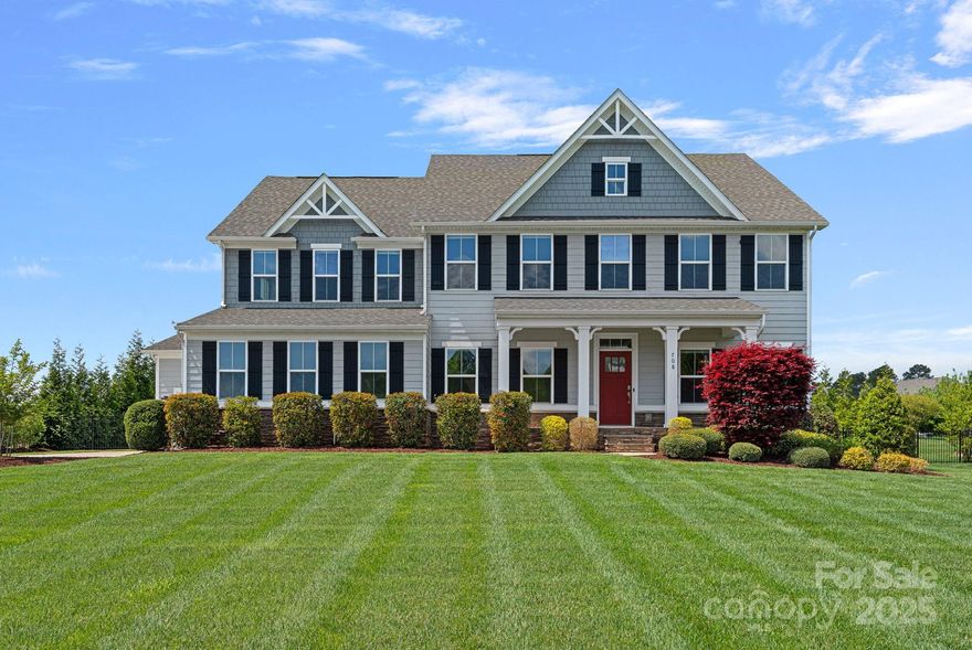 Live, entertain, & unwind in this beautifully updated 5BR/4BA home w/3-car garage & pool in the sought-after Brookmeade community, w/top-rated Union County schools. This rare gem offers the perfect blend of function & fun, complete w/a stunning custom pool, professionally landscaped fenced backyard oasis, oversized deck, & firepit. Step inside to fresh interior paint & thoughtfully designed layout that's ideal for both everyday living & entertaining. Main level, enjoy a chef’s kitchen w/gas cooktop, double oven, large island, ample counter space, walk-in pantry, & SS appliances, guest suite w/full bath, office w/ French doors, dining room, living room w/gas fireplace, breakfast nook, & drop zone. Upstairs boasts a luxurious primary suite w/dual sinks, dual walk-in closets & oversized shower, plus 3 more bedrooms & 2 full baths, bonus room, & laundry. Close to shopping, dining, & more.  This turnkey home truly has it all. Start living your best life & make this summer unforgettable!