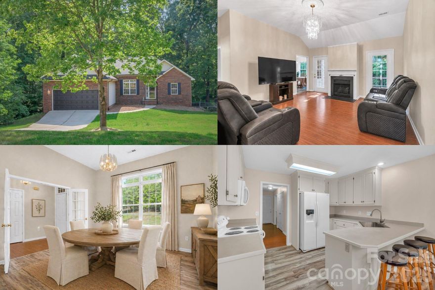 Discover a beautifully spacious ranch-style home set on a large lot in the peaceful setting of Mount Pleasant, NC. From the moment you arrive, you will feel the sense of space and calm that makes this property stand out.

The thoughtfully designed split-bedroom floorplan offers both comfort and privacy, creating a layout that fits the way you live today. The inviting great room becomes the heart of the home, featuring a cozy fireplace that is plumbed for gas and ready for future connection, along with direct access to a newly stained deck where mornings feel quieter and evenings feel more relaxed. Just beyond, the fenced backyard offers space to unwind, gather, or simply enjoy the outdoors.

A formal dining room with French doors adds charm and flexibility, creating a setting that feels just right for both everyday meals and special gatherings. The kitchen is designed for connection and function, featuring classic oak cabinetry, a brand-new microwave, and generous counter space that makes cooking and hosting feel effortless.

The primary suite offers a private retreat at the end of the day, complete with a whirlpool tub and separate shower designed for comfort and relaxation. Fresh interior paint and durable luxury vinyl plank flooring installed five years ago bring a clean, updated feel throughout the home.

The expansive basement extends the lifestyle this home offers, with a large recreation and den area that invites movie nights, game days, or quiet downtime. An additional bedroom, full bathroom, and dedicated office provide the flexibility so many buyers are looking for right now.

Recent updates, including a five-year-old Trane HVAC system, a four-year-old roof and gutters, and a one-year-old garage door and motor, offer added confidence and long-term value.

Conveniently located near parks, recreational areas, shopping, dining, and everyday essentials, this home offers the rare combination of space, comfort, and connection in a setting that feels like a true retreat. Opportunities like this do not come along often, and buyers who wait may miss the chance to make it theirs.

Schedule your private showing and experience how this home lives and feels in person.