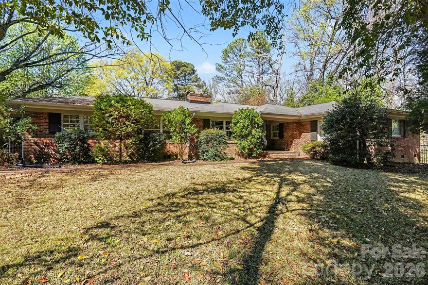 Beautiful ranch home sitting on a large lot in the heart of SouthPark. Prime infill development opportunity on  1.43 acres just minutes of SouthPark Mall. Excellent access to Quail Hollow Club and Carmel Country Club.

This rare lot features 200’ of frontage and an estimated 300’ of depth, offering plenty of space for a luxury new build with room for a pool, outdoor entertaining, and a detached garage. The flat lot provides attractive street presence and privacy.

Surrounding lots are already seeing high-end new construction, with multiple homes completed. 
Recent comps in the same school district have gone under contract quickly, demonstrating strong demand and rapid absorption for premium infill lots.

The property currently includes a 1960s home in good condition that can stay or be removed, which gives a variety of options that can maximize redevelopment potential. With frontage depth and location, this site is ideal for builders seeking a turnkey opportunity for luxury custom homes in one of Charlotte’s most desirable neighborhoods. Listing Agent has additional information that can be beneficial if multiple access points are of interest off Seth Thomas Rd. This listing also is referenced under MLS 4358093.