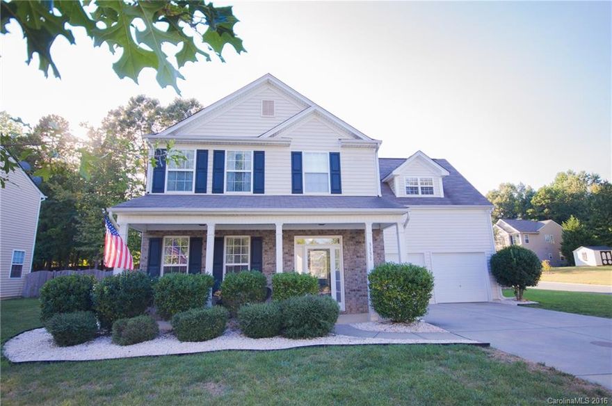 Minutes from NC and Ballantyne but with lower SC taxes. Truly an immaculate home in Legacy Park.  Hardwoods on the main and new carpet in the rest. Fresh paint, upgraded bathrooms, granite, SS appliances, new high end storm doors recently added and a fenced yard. Surround sound speakers incl. Be sure to not miss the resort style amenities that incl a pond, soccer field, volleyball court, tennis courts, indoor AND outdoor basketball courts, fitness center, pool and a kiddie pool. Warranty is incl