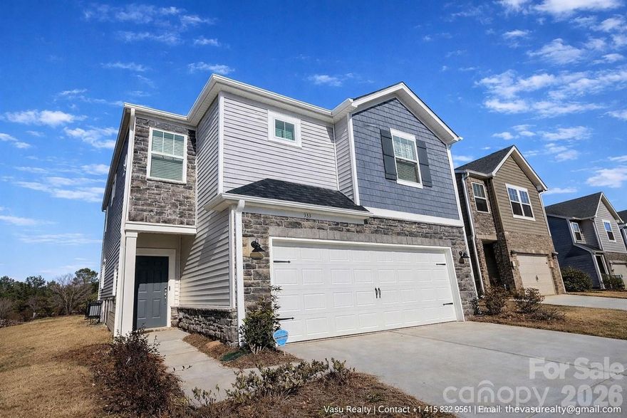 Like-new, energy-efficient home in the highly sought-after Anniston Chase community in Fort Mill. This well-designed open-concept floor plan features a spacious kitchen with a large island, slate cabinetry, ice white quartz countertops, and stainless steel appliances including a gas cooktop and double wall ovens, ideal for both everyday living and entertaining.

The main level offers 9-foot ceilings, luxury EVP flooring, and elegant crown molding in the foyer and primary suite. Upstairs, the primary retreat includes a tray ceiling, private sitting area, and walk-in closet. Two additional bedrooms and a versatile loft provide flexible space for work, relaxation, or recreation.

Thoughtfully appointed with modern finishes, the home includes tile flooring in all full bathrooms and the laundry area, along with energy-efficient construction for year-round comfort. Smart Home features include thermostat, door sensors, motion detectors, smart lock, garage door control, video doorbell, and centralized app-based automation.

Ideally located minutes from shopping, dining, fitness centers, YMCA, and entertainment, with convenient access to Uptown Charlotte and CLT Airport. Located in the Fort Mill School District. Buyer to verify school assignments.

Additional features include GE Energy Star washer and dryer, stainless steel appliance package with gas cooktop and double wall ovens, integrated smart home automation system, pre-wired security setup, and faux wood blinds throughout.