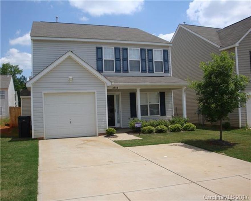 You will love with this over-sized, Well-Kept newly painted spacious home! Bedroom & Full Bath on Main Level, Two Story Great Room w/ Gas Log Fireplace, Kitchen w/ Laminate Hardwood Flooring, Breakfast Area w/ Chair Rail Molding, Huge Master Suite w/ Vaulted Ceiling, Ceiling Fan, Dual Vanity Sinks, Separate Shower, & Garden Tub, Fenced Back Yard, & One Car Attached Garage w/ Automatic Opener!