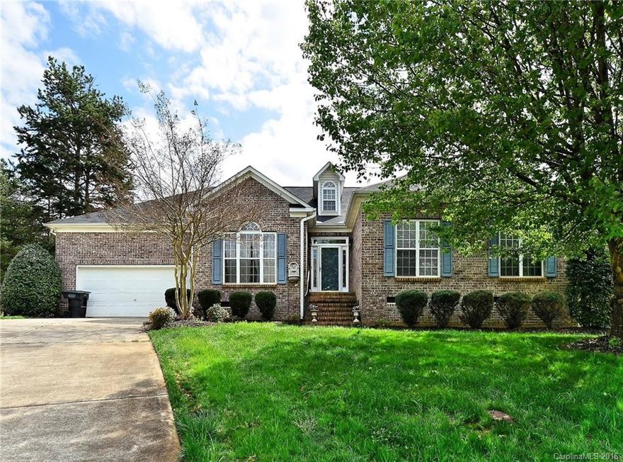 Charming brick ranch home features a bright and sunny formal living room, spacious kitchen with tons of storage. Greatroom has gas fireplace with vaulted ceilings and plantation shutters. Mater suite with cathedral ceilings, his/her vanities and closets, private bath, and garden tub. Fenced in backyard sits on a .43 acre lot with extended patio. A must see!