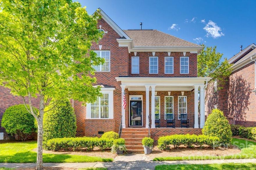 Welcome to 105 Forrester located in the highly sought after Hawthorne neighborhood within walking distance of historic downtown Belmont! This charming low-maintenance full brick home is 2,498 square feet and includes 4 bedrooms and 2.5 baths with 10-foot ceilings downstairs and 9-foot ceilings upstairs. Main level includes hardwood floors, open floor plan kitchen with breakfast nook, large family room with gas fireplace, formal dining room, half bath and master suite. Primary bedroom has large walk-in closet, and the primary bath has dual sinks, soaking tub, shower, and water closet. Upstairs is a spacious loft that could be utilized as a sitting area, playroom, or office along with 3 additional bedrooms and 1 full bath. Nestled on a quiet tree-lined street, exterior features include a covered front porch and a private rear brick courtyard complete with patios, mature landscaping, attached storage room and detached two car garage. Very special home in a premier location!