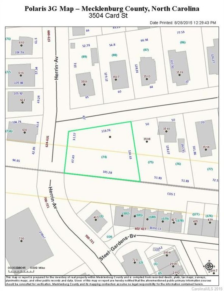Rare Large lot in The Arts District!! 3508 Card Street is also available as a buildable lot MLS 3111203.