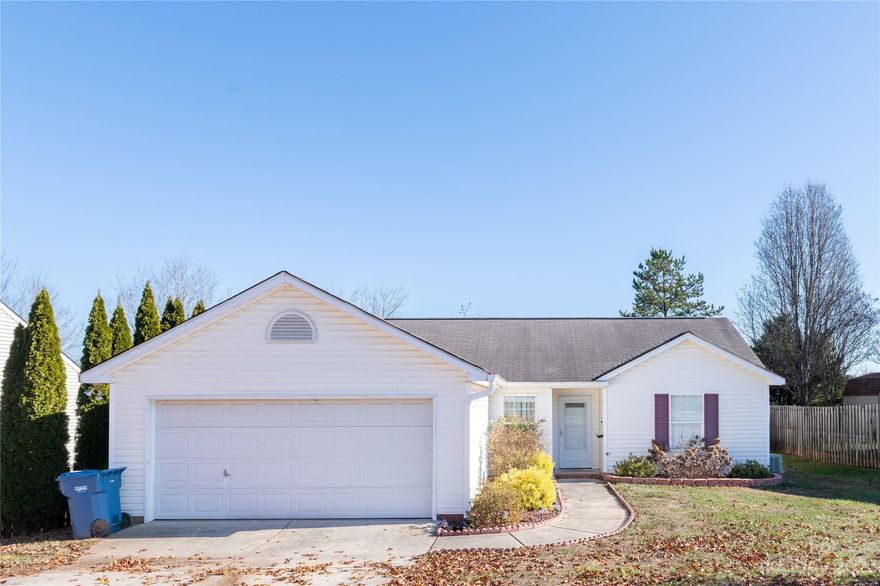 Welcome to the charm of Windsong Village! This ranch style, move-in ready, delightful home has some recent updates to include new kitchen counter-tops, flooring, and newer stainless steel appliances. A three bedroom/ two bath floor plan, updated bathrooms and featuring a living room with vaulted ceiling complete with a gas fireplace, leading out into a newer deck perfect for summer cookouts, with relaxing views, new vinyl fencing, contains a two car attached garage with new Liftmaster garage system, mud room/laundry room entrance. New electric hot water heater. Located in an established community in the heart of Hickory, with easy access to I40 and 321 and close to dining, shopping and medical facilities.