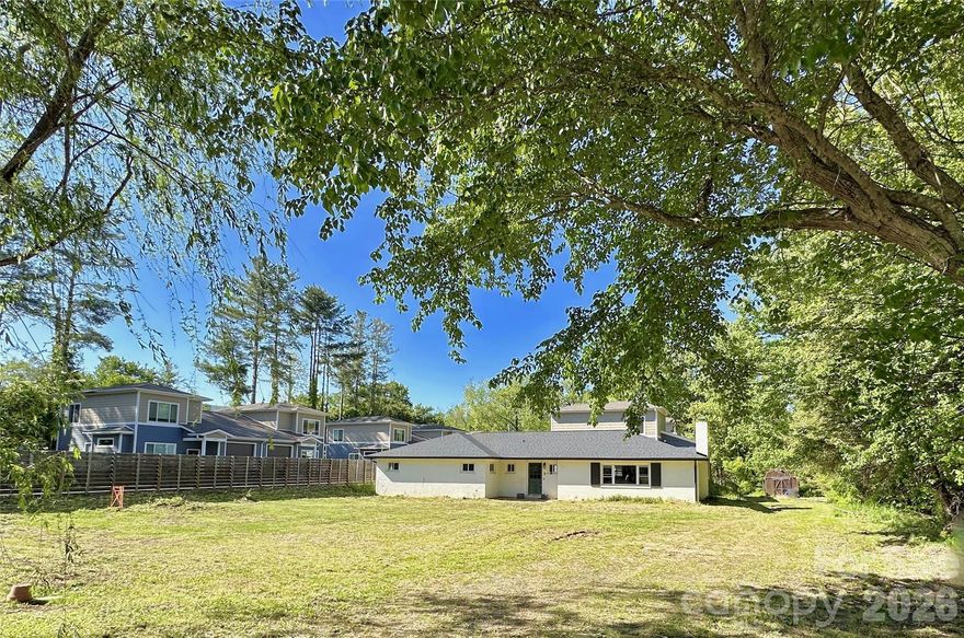 Prime quarter-acre lot in Black Mountain! Located just four minutes from downtown, two minutes from I-40, and close to the best of what Black Mountain has to offer, this lot is well situated and has a multitude of possibilities. The house currently standing was damaged by Hurricane Helene. The house could be repaired and lifted for the right buyer who would like to preserve this piece of Black Mountain history. If the buyer would like to fix up this house, the current owners have updated architectural plans by an award-winning architect, as well as all of the base flood plain elevations and structural engineer documentation for what the house would need to have a second life.

Additionally, this lot is also zoned TR-4, so it could be a perfect investment opportunity. The current owners are willing to negotiate the removal of the house for this potential type of investor. The lot and the house have great potential and could make a very good investment.