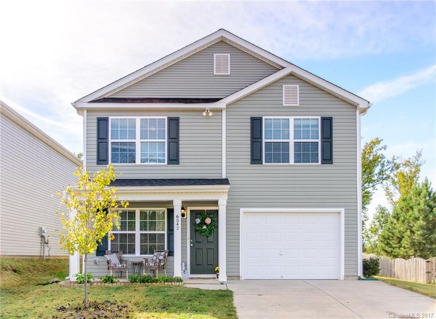 This is a wonderful 3 bed 2 bath home in the hot Reid Pointe neighborhood. It features a spacious living room that leads into the kitchen with nice dark cabinetry and light colored counters. Upstairs are the 3 bedrooms and 2 baths. The seller has recently updated the laminate floors upstairs. All the bedrooms have walk in closets. The large master bedroom has a master bath with a dual vanity. This is such a nice home at this price!