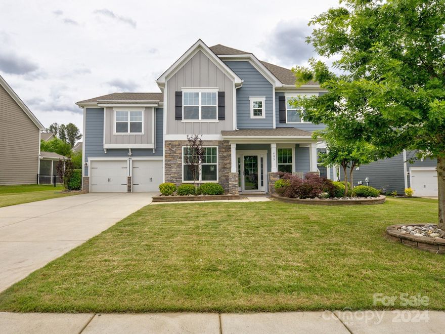 Remarkable home in the sought after neighborhood of The Retreat at Rayfield! EXCELLENT location so close to thriving Indian Land conveniences of restaurants, movie theaters, boutiques, parks, and top rated schools! This home has it all! Awesome floor plan with 5 spacious bedrooms, 4.5 baths, a charming office, and a lovely bonus room with great walk-in storage! Sellers have added LOADS of extras like beautiful, light and bright LVP flooring on the main level, an extended paver patio (approx 20'x24'), irrigation, en trend lighting fixtures, and a finished sunroom! You will fall in love with the updated kitchen with the gas range and perfect entertainer's island! Don't miss the gorgeous primary suite complete with a fireplace and flex space for a study, lounge, fitness area...you choose! The Retreat at Rayfield is a charming, amenity rich neighborhood including an olympic sized pool, club house with a fitness center, playgrounds, and sidewalks. You will be impressed!