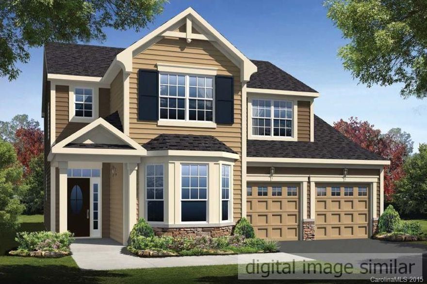 Beautiful floor plan with 3 bedrooms and a loft.  hardwoods on first floor with kitchen open to gathering area.  Large master bath.