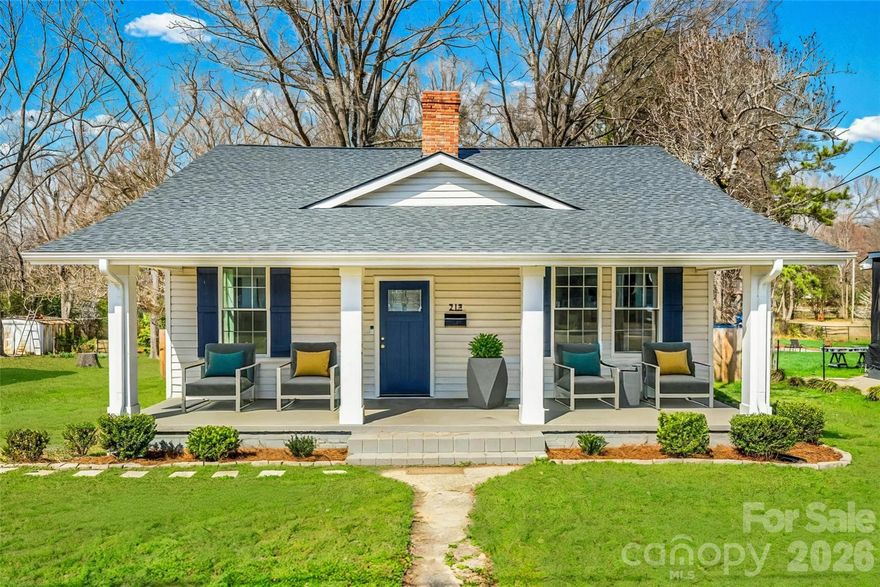 Welcome to 218 Morgan Street, a residence where the timeless character of a 1922 bungalow meets a comprehensive, top-to-bottom renovation completed in 2022. This isn't just a surface level refresh; this home was stripped back and rebuilt from top to bottom for the modern era.  

The interior radiates updated comfort with Luxury Vinyl Plank flooring and elegant crown molding throughout the entire home. The gourmet kitchen serves as the ultimate centerpiece, boasting custom cabinetry, sleek granite countertops, a stylish tile backsplash, and a full suite of nearly-new stainless steel appliances. Functionality is front and center with the addition of a second bathroom, a dedicated pantry, and a convenient new mudroom created from the enclosed back porch.

Beyond the aesthetic upgrades, you’ll find peace of mind in the extensive "behind-the-walls" improvements that were completed in 2022. From all-new electrical wiring and plumbing to a completely new HVAC system, including new ductwork, and a modern water heater.  Every detail of this historic home has been addressed including a new roof installed in 2024.  Outside, the curb appeal shines with new vinyl siding, updated porch columns, and a newly installed fence that fully encloses the back yard.  All of this just moments from the vibrant energy of Old Town Rock Hill.  If you are seeking a historic home with charm and character, coupled with the peace of mind of a recently renovated property, this is absolutely it.