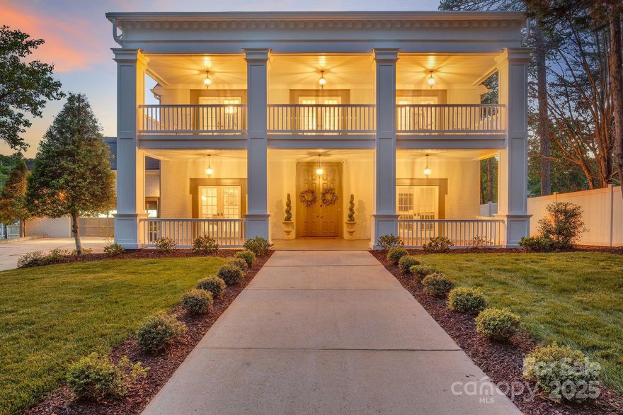 Back on market at no fault of seller! A truly unique gem on Lake Norman! This French colonial is packed full of rich history and charm. Dedicated grandfathered concrete boat ramp, gorgeous lake views from nearly every room, 100' of lakefront, pier & floating dock w/ deep water. Uniquely situated on the back of the .72 acre lot to maximize lake views and privacy, this home offers a pull-through driveway with ample parking and mature trees off a quiet, private road. Enjoy open-concept living with two separate office spaces on main. Huge primary bedroom features gorgeous 5-piece bath with access to front and back balconies, 3 closets, fireplace, and crown molding. Kitchen w/ eat-up peninsula, separate island & thick quartz. Full interior/exterior remodel completed 2022. Over 1,200 sq ft of covered porches/balconies w/ stunning views.  2+ car garage w/ shop/storage. New HVAC & H20 heater 2022, new septic 2020 - sewer/water at street (buyer to verify). This lot allows short-term rentals.