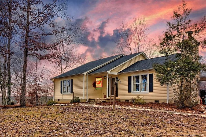 Nice home located in country setting, 2.98 acres, lots of privacy. 2 bedroom with a 10x12 addition off master bedroom. Large great room, vaulted ceilings, stone fireplace, eat in kitchen, 20x30 wired workshop.