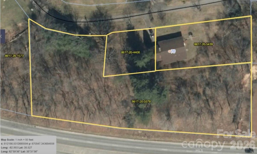 Great opportunity in an established neighborhood to combine 3 total parcels: 8617-20-4408 (.1818 acre) 8617-20-3379 (1.1024 acre) and 8617-20-5439 (.34 acre) for a total of 1.62 acres. Property is zoned to allow 16 new townhomes or a combination of the existing home at 70 Winchester and single family or townhomes. City water currently at property. City sewer available. Fantastic long range views from the rear of property. 
Ideally positioned just minutes from Lake Junaluska, Downtown Waynesville, and Maggie Valley the location offers convenient access to shopping, dining, and major thoroughfares in a desirable, established neighborhood.