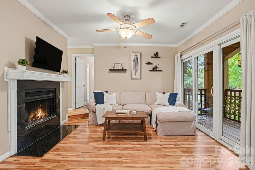Welcome to this charming 2-bedroom, 1.5-bath condo in desirable Latta Square, ideally located in the heart of Dilworth. Enjoy unbeatable proximity to top dining, shopping, the greenway, Uptown, and South End.
Inside, you’ll find a comfortable and functional layout featuring a cozy living room with fireplace and a kitchen with granite countertops. The spacious primary bedroom includes an ensuite bath, while an additional bedroom and half bath provide flexibility for guests or a home office. Outside, enjoy the private balcony perfect for relaxing, Community amenities include a pool, and the HOA covers water, trash, lawn maintenance, and more—making for easy, low-maintenance living in one of Charlotte’s most sought-after neighborhoods.